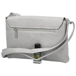 Trendy dámská koženková crossbody kabelka Derika, světle šedá