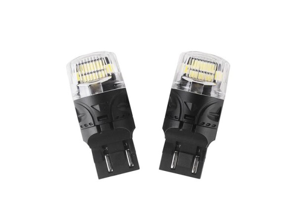 Autožárovka LED T20 (7443) 12V CARCLEVER 16LED 2835SMD bílá 2ks