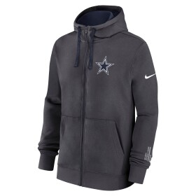 Nike Pánská mikina Dallas Cowboys NFL Playbook Full-Zip Fleece Hoodie - Antracitová Velikost: 2XL