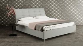 Materasso Čalouněná postel CLAUDIA LUX boxspring ROZMĚR: 2x (80x200) cm - boxspring,šedá