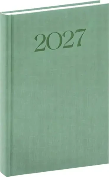 NOTIQUE Biella 2027 zelený / Denní diář / 15 × 21 cm