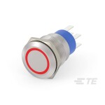 C & K Switches U811J85W3GE223 tlačítko 120 V, 28 V/DC 1 A 1x zap/(zap) červená (š x v) 15.24 mm x 12.70 mm 1 ks Bulk