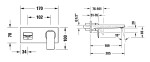 DURAVIT - Manhattan Umyvadlová baterie pod omítku, chrom MH1070004010
