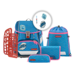 Školní aktovka/batoh 2IN1 PLUS pro prvňáčky 6dílný set, Step by Step Dolphin Pippa