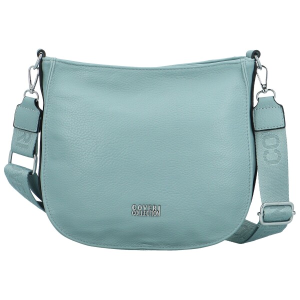 Trendy dámská koženková crossbody kabelka Candelis, džínově modrá