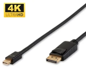 MicroConnect kabel Mini DisplayPort (M) - DisplayPort (M) 2m černá / 4K (DP-MMG-180MB)