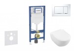 GEBERIT - Duofix Set předstěnové instalace, klozetu Subway 2.0 a sedátka softclose, tlačítko Sigma30, bílá/lesklý chrom SANI11CK3112
