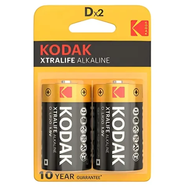 Kodak XTRALIFE / Alkalická baterie D (LR20) / 2 ks / 1,5 V (KOD-LR20XT)