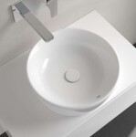 VILLEROY & BOCH - Architectura Umyvadlo na desku, průměr 45 cm, s přepadem, CeramicPlus, alpská bílá 5A2545R1