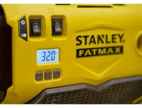 Stanley SFMCE520B černá, žlutá / Akumulátorový kompresor / 18V / 11 bar / LED svítilna (SFMCE520B-QW)