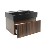 Koupelnová skříňka s umyvadlem SAT Evolution 58x30x44,8 cm ořech mat SATEVO60NAU2B SATEVO60NAU2B
