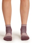 Dámské běžecké merino ponožky ICEBREAKER Wmns Run+ Ultralight Mini, Java/Summit velikost: 41-43 (L)