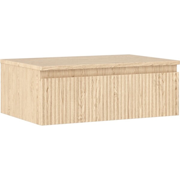MEXEN/S - Rivel koupelnová skříňka pod umyvadlo 70 cm s deskou, 1 šuplík, reliéf , dub 91A20-07023-1-BFC81