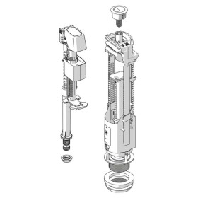 JIKA - Náhradní díly Splachovací mechanismus k WC kombi, bílá H8913830000001