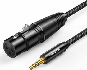 UGREEN AV182 XLR to jack 3.5mm AUX 1m (černá)