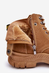 Ocieplené semišové dámské botky Trapery Camel Jailina 36