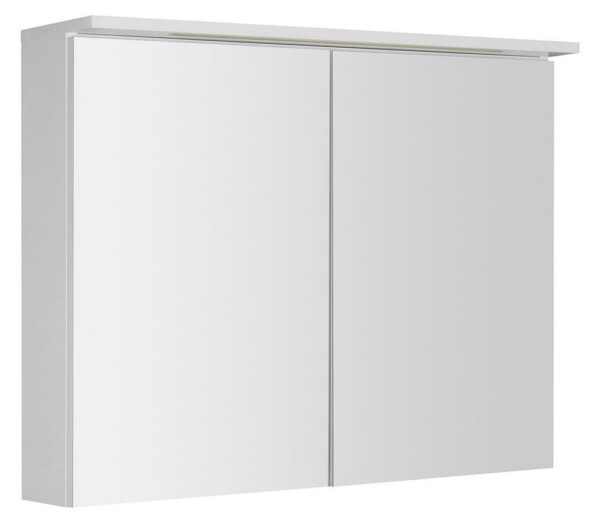 AQUALINE - KAWA STRIP galerka s LED osvětlením 90x70x22cm, bílá WGL90S