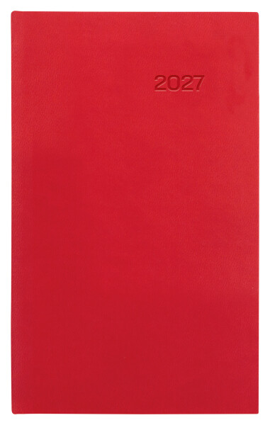 Týdenní diář 2027 Graspo kapesní Viva červený