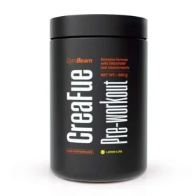 CreaFue Pre-workout - GymBeam (citrón limetka, 450 g) (110149-1-450g-lemonlime)