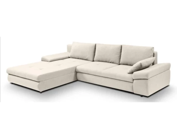 Rohová sedačka Bono, světle béžová látka