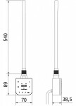 MEXEN - FA-F topná tyč s Wi-fi, 600 W, bílá W953-0600-20