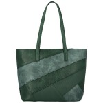 Módní dámská koženková kabelka na rameno Avery, tmavě zelená