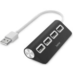 Hama USB hub, porty, USB 2.0,