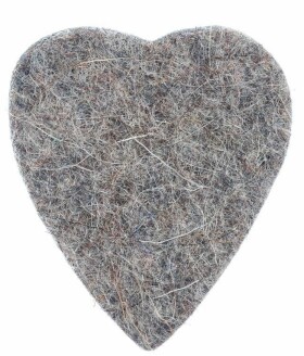Timber Tones Felt Tones Heart Grey Wool Felt
