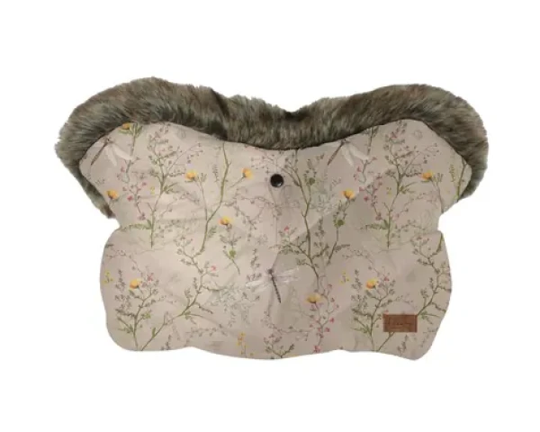 KikkaBoo Rukavice na kočárek Luxury Secret Garden Beige (31108040156KB)
