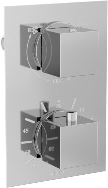 MEXEN - Cube termostatická baterie sprcha/vana 2-output chrom 77502-00