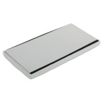 Taburet s úložným prostorem, krémová manšestrová látka