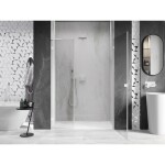 MEXEN/S - Lunar-B L sprchové dveře křídlové pravé 115, transparent, bílá 832SL-115-050-20-00-P