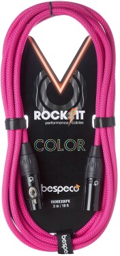 Bespeco Rockit Color Pink 3m XLR