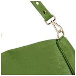 Stylová dámská kožená crossbody kabelka Dawn, zelená