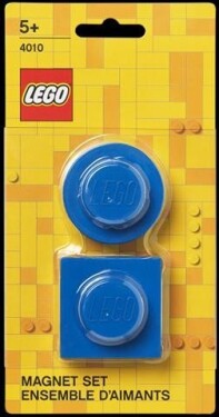 LEGO magnetky, set 2 ks - modrá