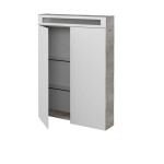 Dřevojas - Dvoudveřová galerka AIR GA2OE 60 - D01 Beton 111885