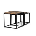 Konferenční stolek 45x45cm, mdf, hnědá, AF-3003 OLW