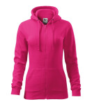 Trendy Zipper mikina dámská purpurová L