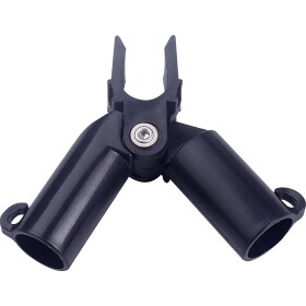 STREND PRO 2110361 Spojka na tyč, konektor A, 16mm, plast, černá, balení 6ks