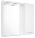 AQUALINE - ZOJA/KERAMIA FRESH STRIP galerka s LED osvětlením, 60x60x14cm, pravá, bílá 45022S