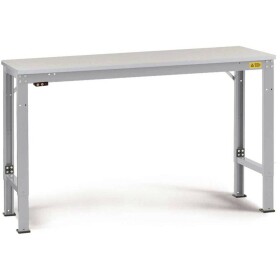 Manuflex LU7028.9006 ESD ESD pracovní stůl univerzální speciální základní stůl s Melaminplatte, Šxhxv = 1250 x 600 x 725-1025 mm hliníkově stříbrná