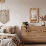 REA - Nástěnné zrcadlo Boho 55CM KLNA-MR01 HOM-02803