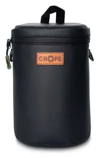 C-ROPE Premium černá, velikost L / Fotopouzdro / 12 x 12 x 19 cm / 2 přihrádky / s popruhem (CRP-PLB-L-BLK)