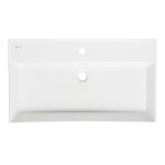 Umyvadlo SAT Infinitio 80,5x46,5 cm otvor pro baterii uprostřed SATINF8046 SATINF8046