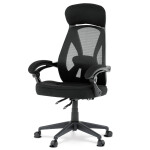 Kancelářská židle, houpací mechanismus, černá síťovina, KA-Y309 BK