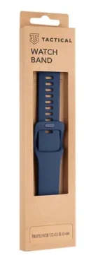 Tactical 795 Silikonový Řemínek s Přezkou pro Apple Watch 42 44mm Night modrá (8596311138942)