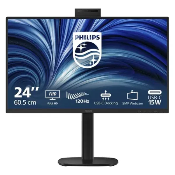 24" PHILIPS 24B2U3301H/00 černá / IPS / 1920 x 1080 / 120Hz / 4ms / 350cd / HDMI / DP / USB-C / REPRO / VESA (24B2U3301H/00)