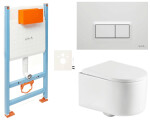 Závěsný WC set do lehkých stěn / předstěnová SAT Tornado SIKOVSTOR72600 SIKOVSTOR72600