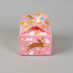 Cake star Velikonoční krabička růžová 10x10x7,5cm