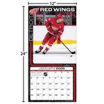 JF Turner Kalendář Detroit Red Wings NHL 2026 Wall Calendar